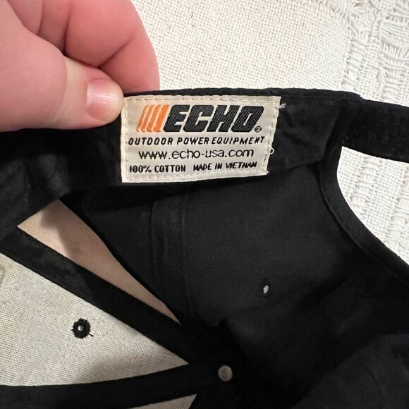 Echo Chainsaws Black Orange Power Equipment Hat Cap Adjustable - Picture 3 of 7